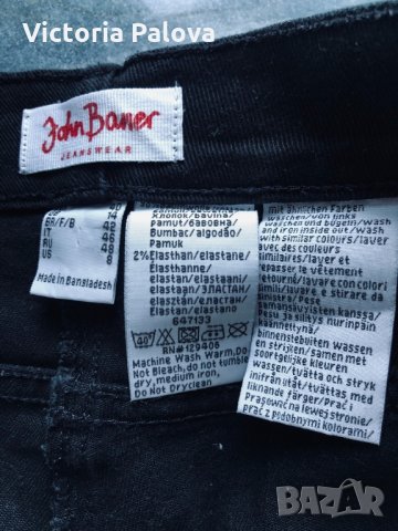 Черни дънки JOHN BANER, снимка 4 - Дънки - 30913011