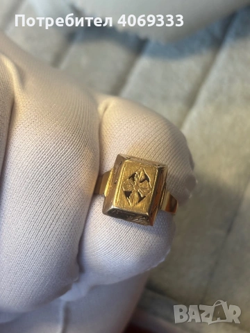 Златен пръстен 3.6гр 14 карата 54размер