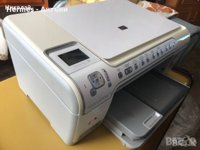 5 Принтера + скенер.Hp d4260/ HP Deskjet 2130/HP 840C.Hp5740 бартер, снимка 1 - Принтери, копири, скенери - 26653701