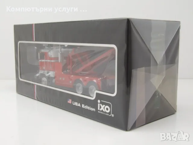 Freightliner FLA Abschlepper пътна помощ 1987 - мащаб 1:43 на IXO моделът е нов в PVC дисплей-кейс, снимка 8 - Колекции - 56084050