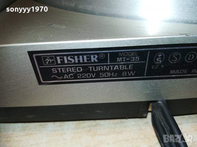 fisher mt-35 stereo turntable-made in japan 1810201144, снимка 18 - Грамофони - 30460396