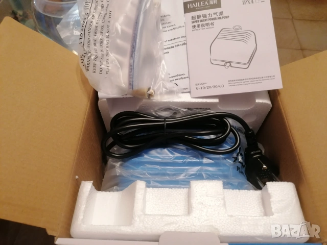 Продавам нов компресор за аквариуми на HAILEA V-30, снимка 5 - Оборудване за аквариуми - 53974481