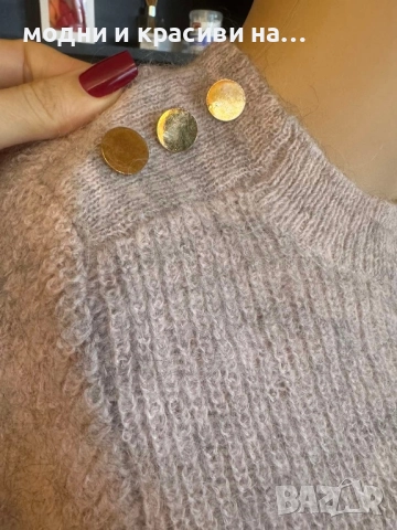 Пуловер Neo Noir(мохер и вълна), размер М, снимка 2 - Блузи с дълъг ръкав и пуловери - 52789696