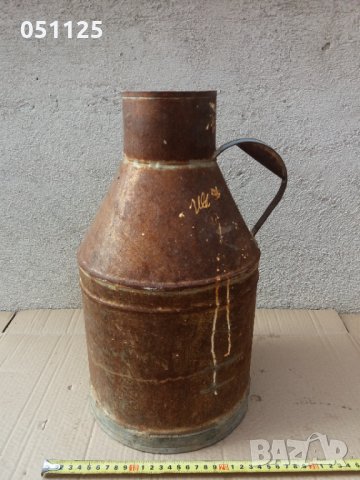 стар гюм за мляко - метален - 8 литра , снимка 2 - Антикварни и старинни предмети - 34996326