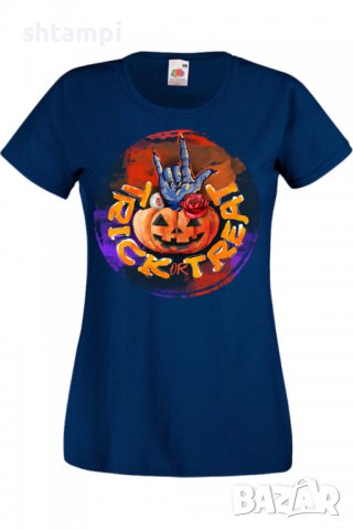 Дамска тениска Halloween 04,Halloween,Хелоуин,Празник,Забавление,Изненада,Обичаи,, снимка 6 - Тениски - 38144960