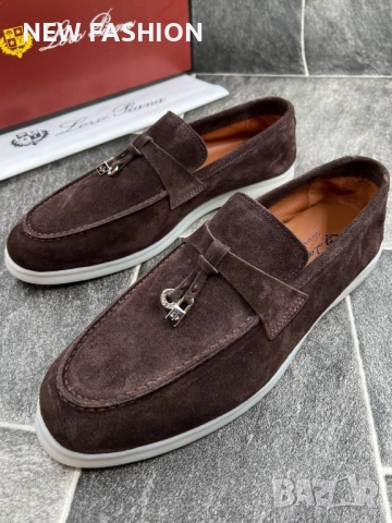 Мъжки Обувки -Естествена Кожа ✨LORO PIANA , снимка 5 - Ежедневни обувки - 51473586