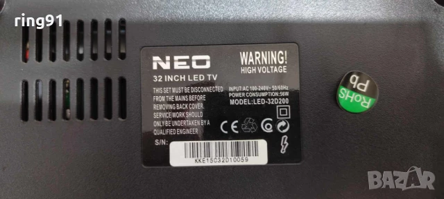 Main board - TP.SIS231.P83 TV NEO LED-32D200, снимка 3 - Части и Платки - 50550371