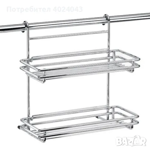 Двоен рафт 26xH16cm, снимка 2 - Етажерки - 47685796