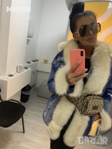 Уникално яке Зара, Zara с лисица, снимка 2 - Якета - 35407489