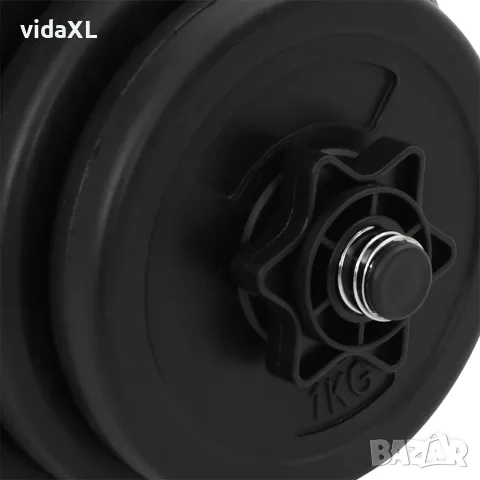 vidaXL Дъмбели, 2х15 кг, снимка 4 - Фитнес уреди - 56148305