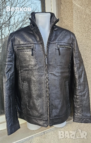 Мъжко кожено яке от естествена кожа - размер L - цена 250 евро