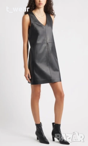 Кожена рокля Stradivarius 