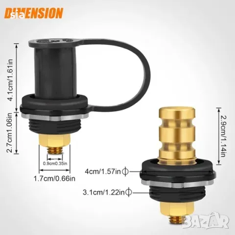 Конектори за акумулатор, 2бр, снимка 2 - Аксесоари и консумативи - 50161484