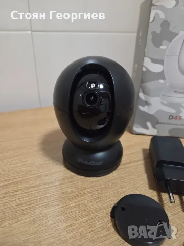 Вътрешна камера за сигурност Usogood D45 с резолюция 4MP и 360-градусово , снимка 2 - IP камери - 55792882