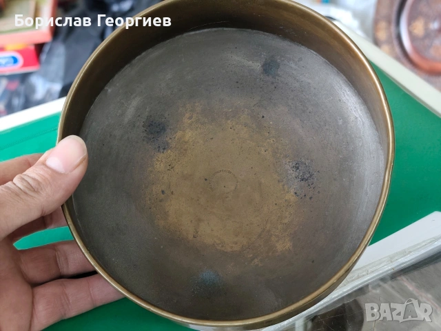 Стара руска месингова купа баташев тула, снимка 4 - Антикварни и старинни предмети - 53970570