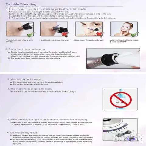 Уред за радиочестотен лифтинг Beauty star mini RF, снимка 6 - Козметични уреди - 48763569