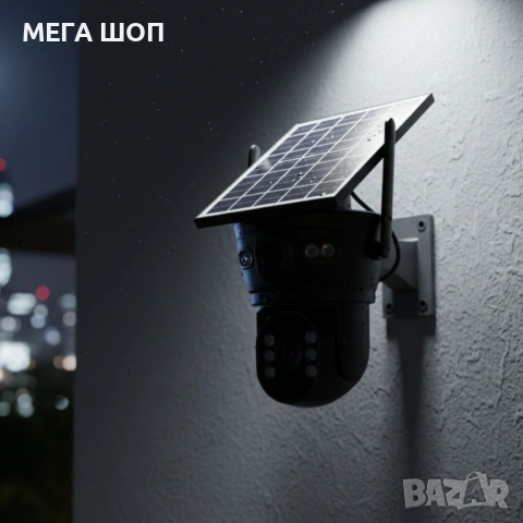 3313 - Соларна двойна камера LYLU 10 диода - ICsee за охрана, снимка 3 - IP камери - 53928776