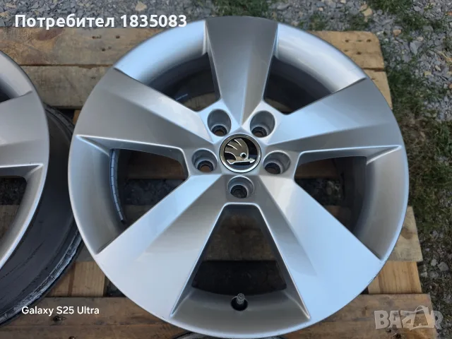 Лети джанти 16ки 5х100 Skoda, снимка 7 - Гуми и джанти - 55825741