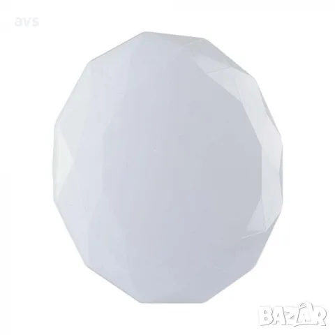 LED плафон кръгъл/блестящ 60/30W 3в1 с дистанционно управление VT-8557 V-TAC бял, снимка 1