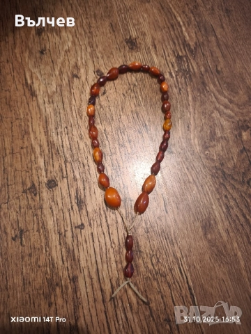 броеница кехлибар , снимка 2 - Антикварни и старинни предмети - 52300605