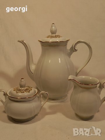 немски порцеланов чайник с латиера и захарница   15/2, снимка 4 - Сервизи - 42865314