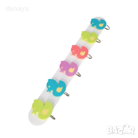 5733 Лепяща закачалка Патета или Птички, 6 куки, снимка 3 - Други - 49153438