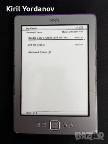 Amazon Kindle 4th Gen, снимка 4 - Електронни четци - 53935931