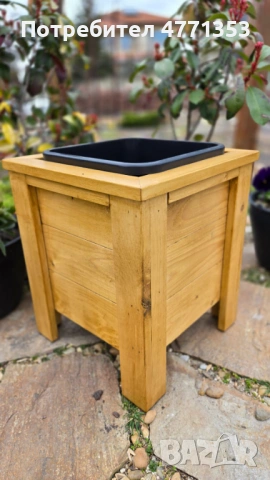 Дървени кашпи/саксии/плантери за двор, градина или тераса, снимка 7 - Саксии и кашпи - 53906294