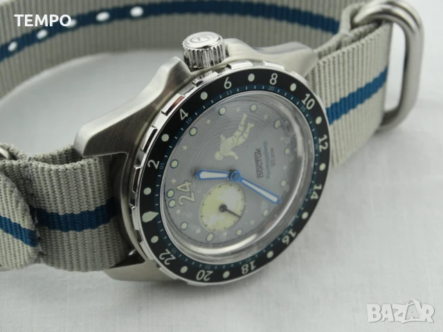 ВОСТОК АМФИБИЯ АВТОМАТИЧЕН ref: 14039Б - “КОСМОДАЙВЕР” - “LUNA DUDE” 2 - 24 ЧАСА - ЛИМИТИРАН 2000 бр, снимка 5 - Мъжки - 51304500