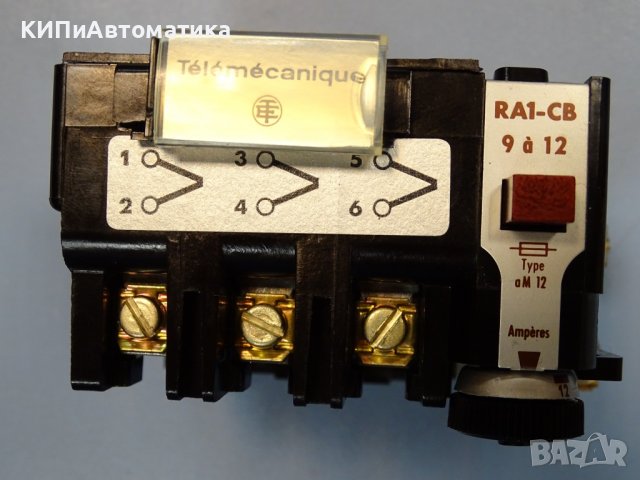 термично реле Telemecanique RA1-CB912 9-12A thermal relay, снимка 6 - Резервни части за машини - 37506307