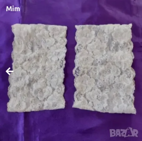 2XL Дантелени жартиери за бедра в бяло и черно , снимка 18 - Бельо - 56048812