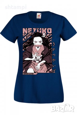 Дамска тениска Demon Slayer Nezuko Kamado 01,Анимация,игра,Празник,Повод., снимка 6 - Тениски - 38058171