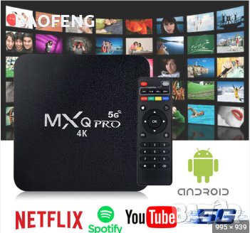 Промо█▬█ █ ▀█▀ Нови 4K Android TV Box 8GB 128GB MXQ PRO Android TV 11 /9 wifi play store, netflix 5G, снимка 14 - Плейъри, домашно кино, прожектори - 39361546