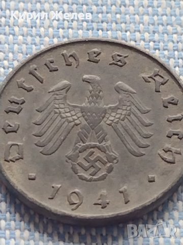 Монета 10 райхсфенинг 1941г. Германия Трети Райх с СХВАСТИКА за КОЛЕКЦИЯ 29388, снимка 6 - Нумизматика и бонистика - 42820030