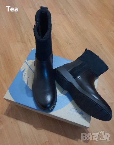Боти CLARKS естествена кожа, снимка 6 - Дамски боти - 31101050