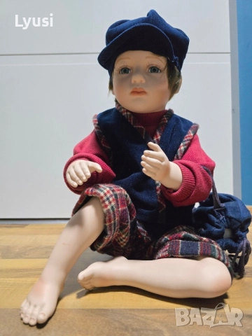 Колекционерска порцеланова кукла Annabell Collection – „Johnny“ (№637, 1994 г.), снимка 4 - Колекции - 52924122