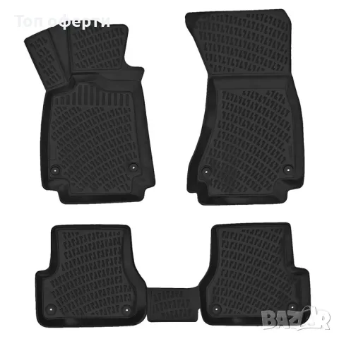 Гумени стелки RizLine съвместими с Audi A6 12-18