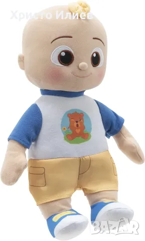 Интерактивна играчка Cocomelon Boo Boo JJ 30 см Кокомелон със звуци песни, снимка 3 - Плюшени играчки - 47626452