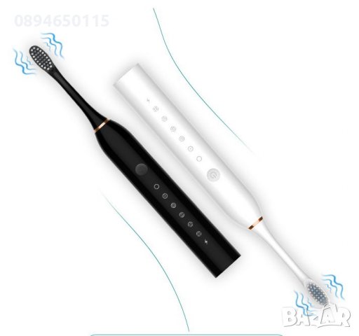 💧🥓 Ултразвукова електрическа четка за зъби SONIC X3 +4глави почистване избелване петна , снимка 7 - Други - 37305728