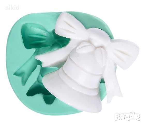 Голяма камбана камбанка коледна силиконов молд форма фондан шоколад гипс декор, снимка 2 - Форми - 40740236