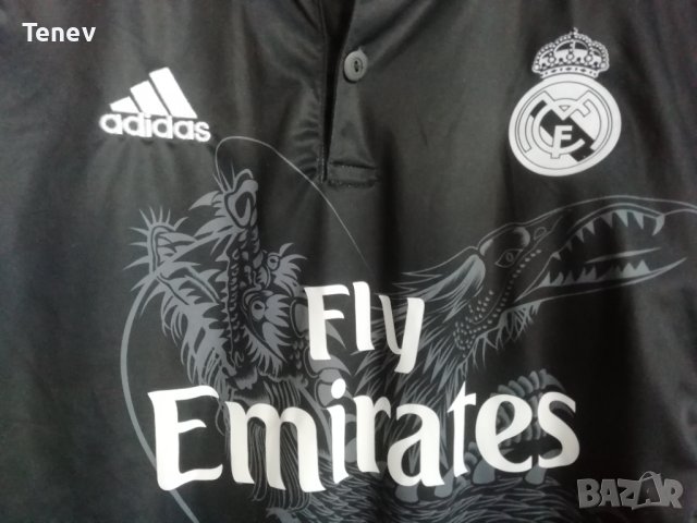 Real Madrid Adidas футболна тениска фланелка Дракон 2014/2015 М Реал Мадрид Yohji Yamamoto, снимка 3 - Тениски - 42609845