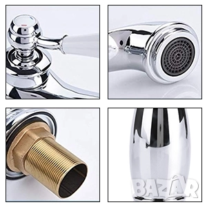 Винтидж/ ретро смесител за мивка за баня с флорални мотиви , снимка 8 - Смесители - 52468945