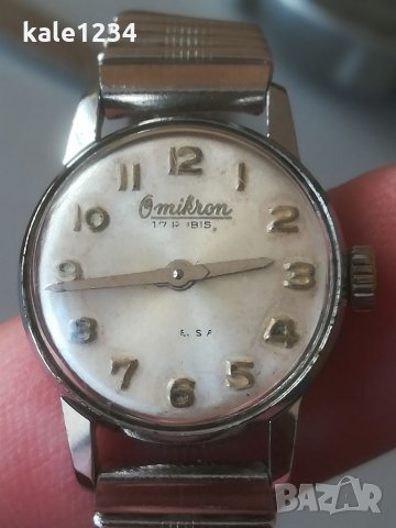 Дамски часовник Omikron. Swiss made. Швейцарски часовник. Ретро. Механичен. Vintage watch. , снимка 11 - Луксозни - 35500200