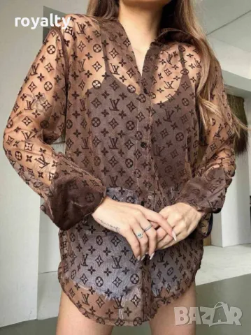 Louis Vuitton дамска риза с потник Различни цветове , снимка 3 - Ризи - 49200814