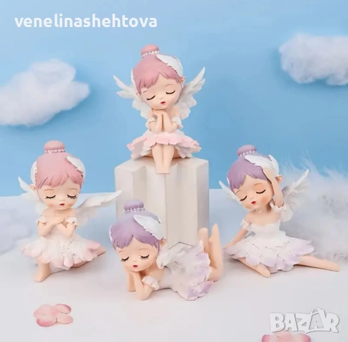 Фея феи момиче фигурка за декорация на торта парти , снимка 2 - Декорация за дома - 53895505