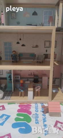 Дървена къща за игра с кукли lidl, снимка 2 - Играчки за стая - 52873239