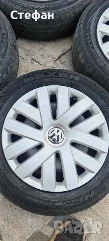 15 железни джанти с тасове за VW, снимка 4 - Гуми и джанти - 56166198