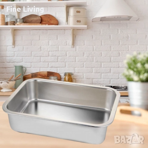 Супер качествени тави от неръждаема стомана в различни размери, снимка 6 - Съдове за готвене - 52141377