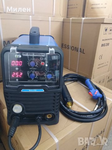 250Ампера МАХ PROFESSIONAL Електрожен с Телоподаващо Инверторно с дисплей - ТЕЛОПОДАВАЩ АПАРАТ, снимка 7 - Други машини и части - 27795237