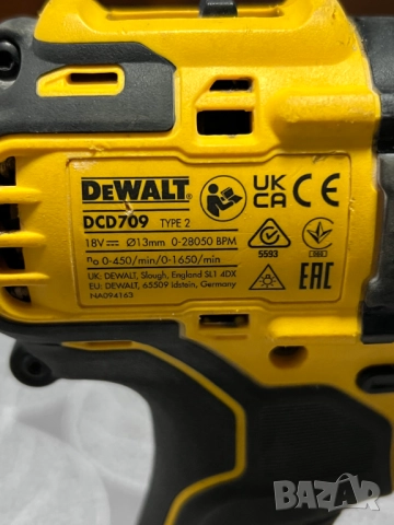Винтоверт Dewalt DCD709, снимка 6 - Винтоверти - 52431433